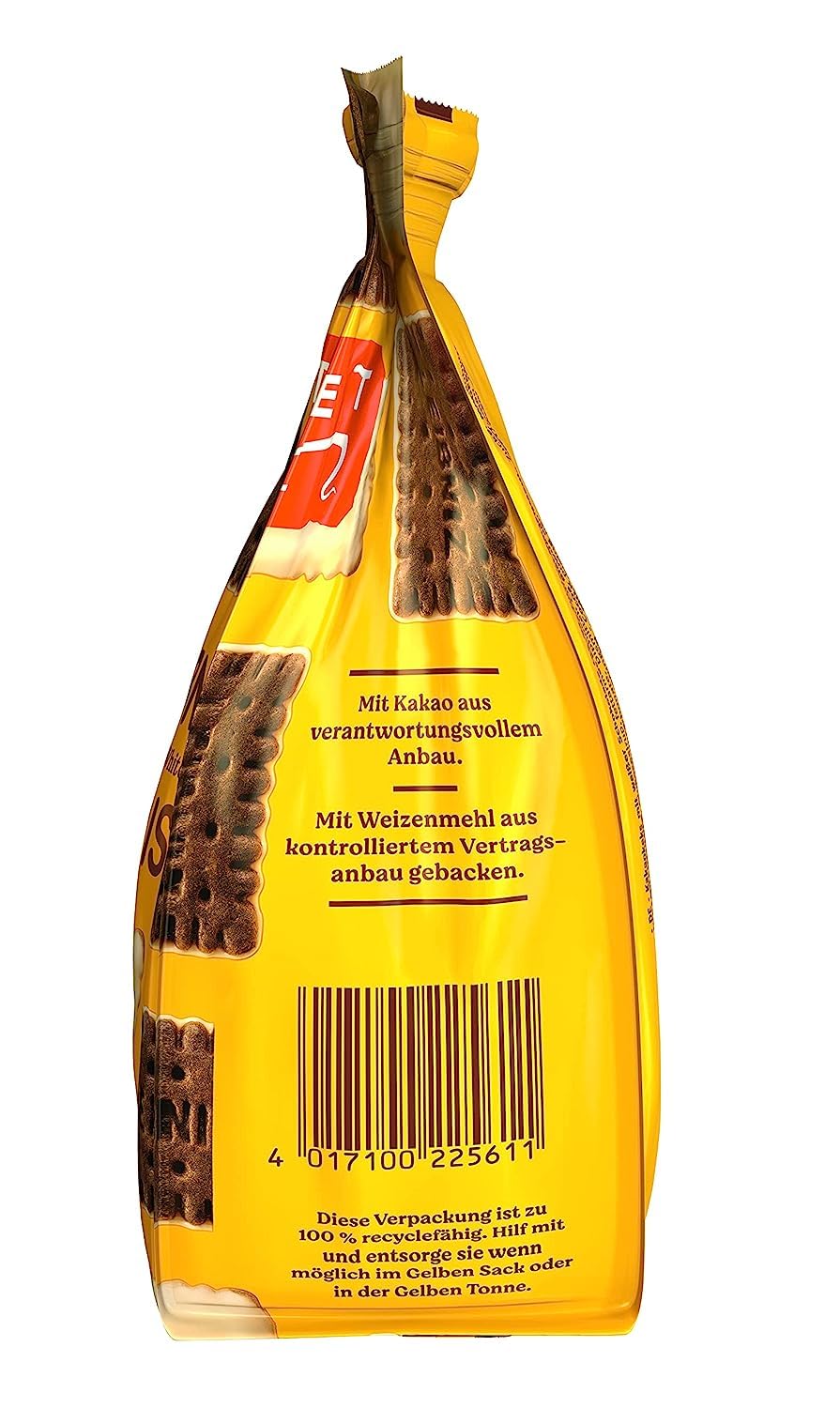 Bahlsen Leibniz Minis Black & White Cocoa Biscuit Covered With White Chocolate 125 grams