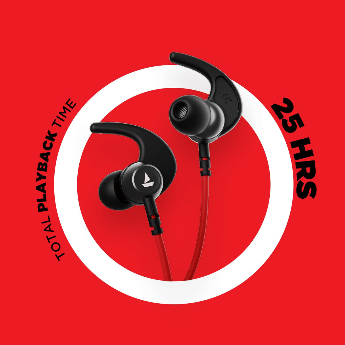 boAt Rockerz 268 Bluetooth in Ear Earphones with Beast™ Mode, ENx™ Mode, ASAP™ Charge, Upto 25 Hours Playback, Signature Sound, BTv5.2 & IPX5(Active Black)