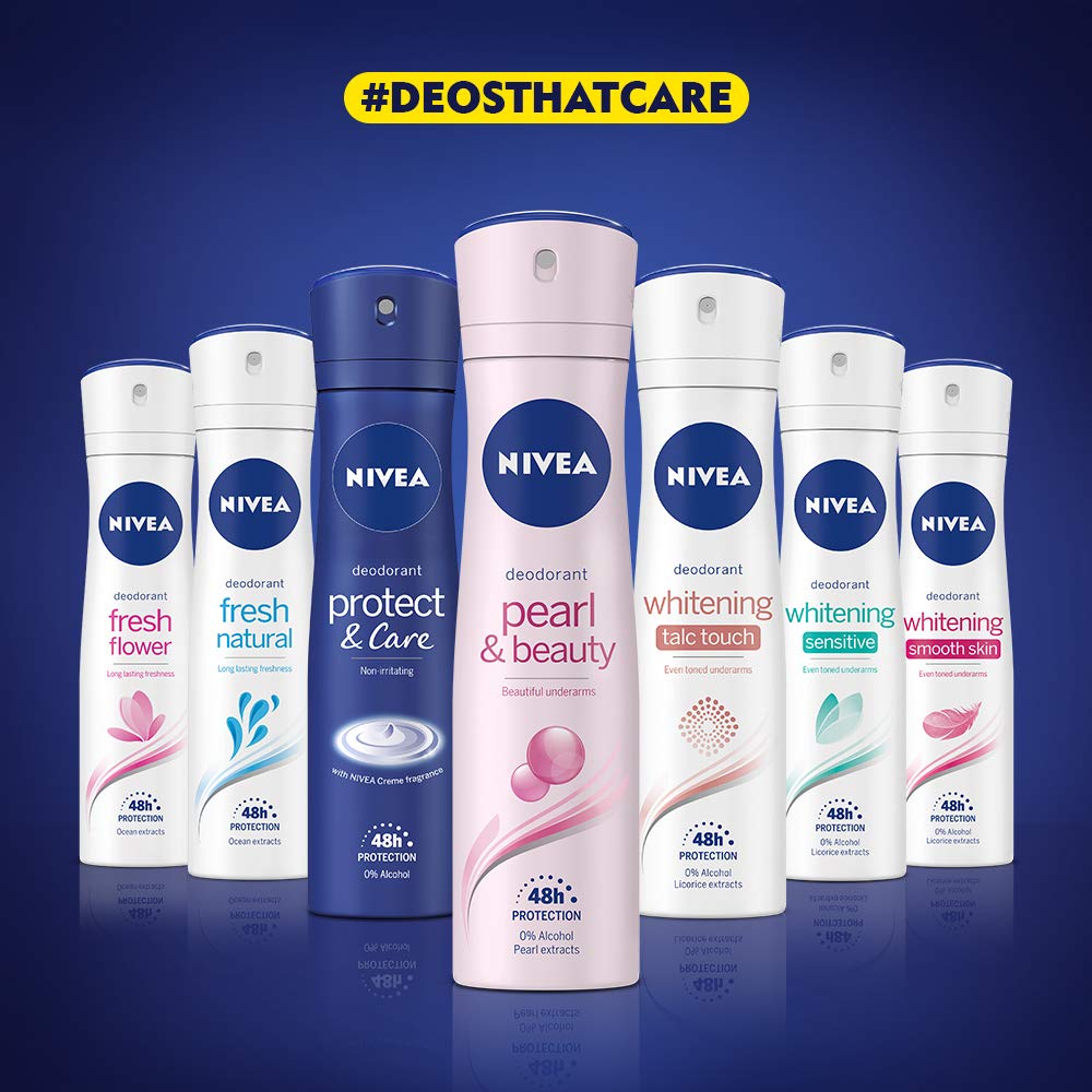 NIVEA Women Deodorant, Fresh Flower, Long Lasting Freshness & 48h Protection