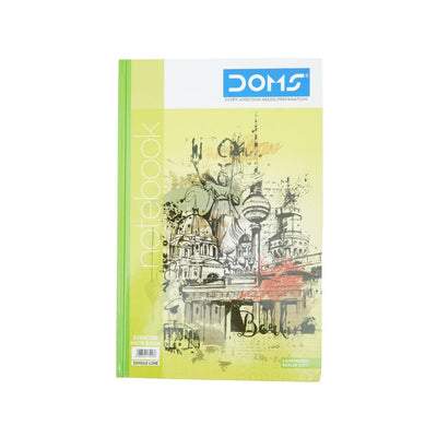 Doms Landmarks Series Hard Bound Notebook | Single Line, 400 Pages | 33 x 21 CM | Ideal for School, Home & Office | Pack Of 1 | Color & Design May Vary