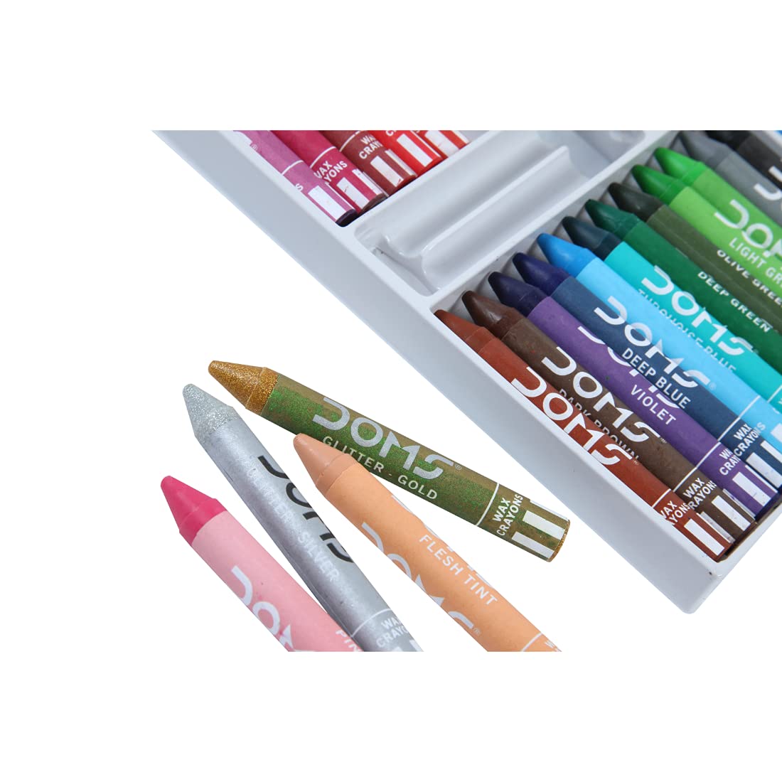 Doms 24 Shades Jumbo Wax Crayons