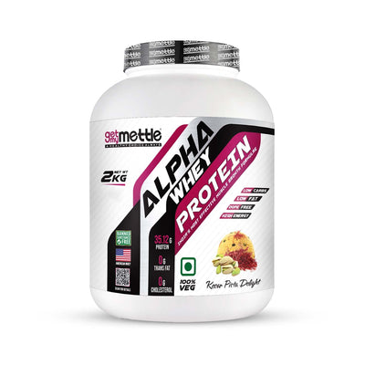swasthum Mettle Alpha Whey Protein (Kesar Pista Delight, 2Kg)