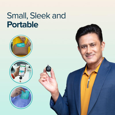 BeatO CURV Sugar Test Machine | FREE 50 Strips & 50 Lancets (Type-C USB Connector) | Simple & accurate testing of Blood sugar levels at home |Smartphone Connected Glucometer Machine | Android only | ISO Certified: Made in India