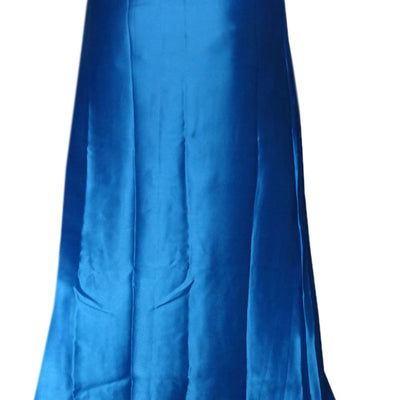 Bigfashionshop Combo Women's Silk Saree Satin Petticoat Inskirt (Orange, Black, Blue, Free Size) - Pack of 3