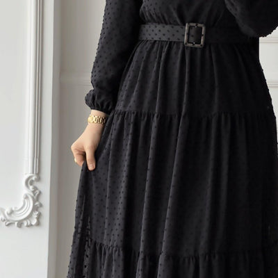 BHAVYATA Full Length Abaya Dress for Women for Girl's and Women Abaya Casual Wear (2XL, Black)