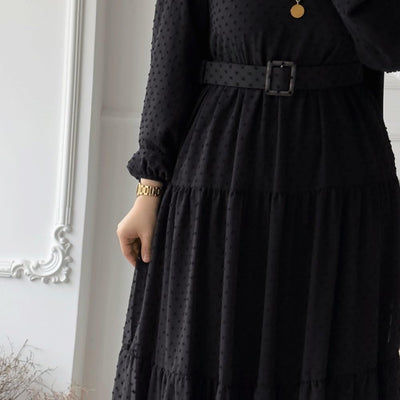 BHAVYATA Full Length Abaya Dress for Women for Girl's and Women Abaya Casual Wear (2XL, Black)