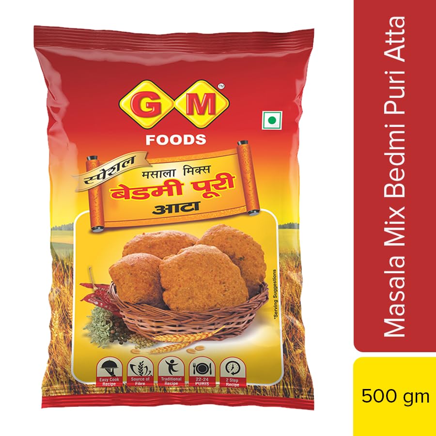 GM Foods Bedmi Puri 500g (Pack of 5pcs)