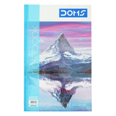 Doms Famous Mountains Series Hard Bound Notebook | Unruled, 160 Pages | 33 x 21 CM | Ideal for School, Home & Office | Pack Of 1 | Color & Design May Vary