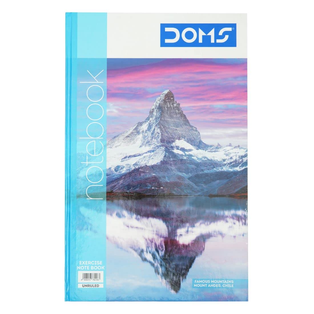 Doms Famous Mountains Series Hard Bound Notebook | Unruled, 160 Pages | 33 x 21 CM | Ideal for School, Home & Office | Pack Of 1 | Color & Design May Vary