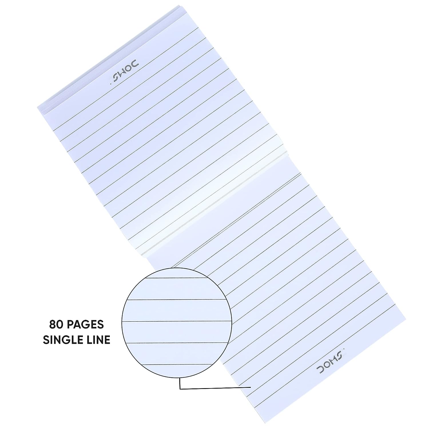 Doms NotePad | 80 Pages | 21 x 14 cm | Pack of 6