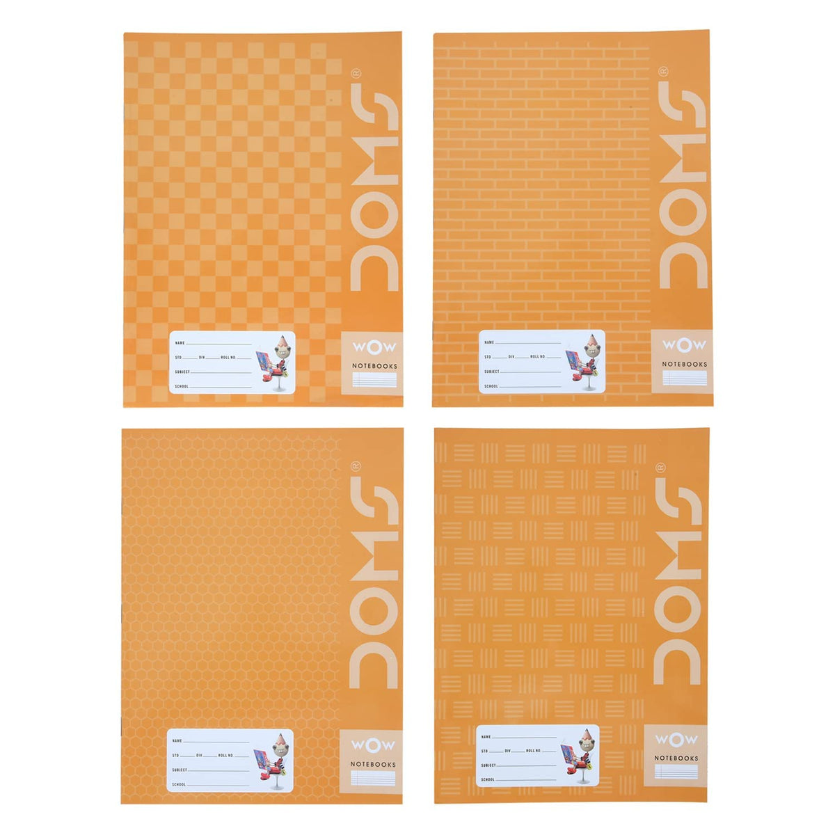 Doms Brown Cover Notebook - A5 - Single Line