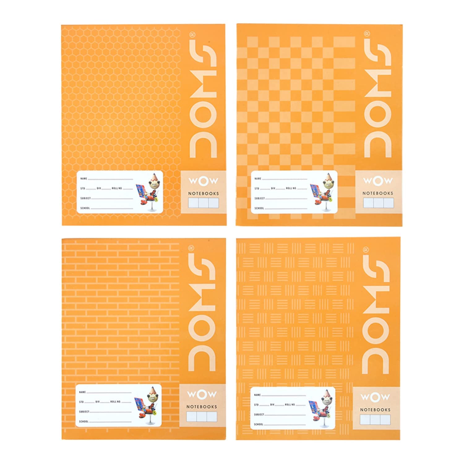 Doms Brown Cover Notebook - Medium Square 12Mm
