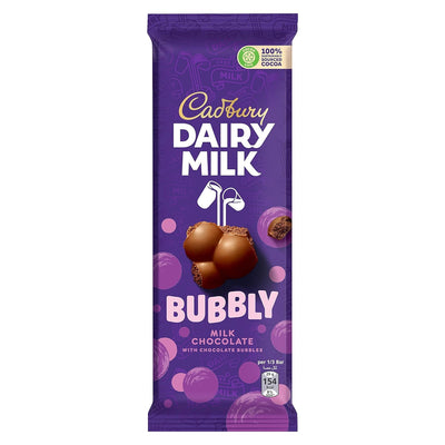 Cadbury Dairy Milk Bubbly Milk Chocolate, 87 g