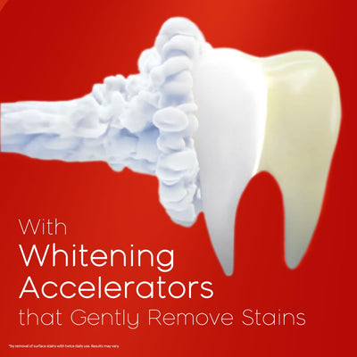 Colgate Visible White Toothpaste, Teeth Whitening Starts in 1 week, Safe on Enamel, Stain Removal Tooth Paste and Minty Flavour for Fresh Breath (200g + 40g, Combo Pack)
