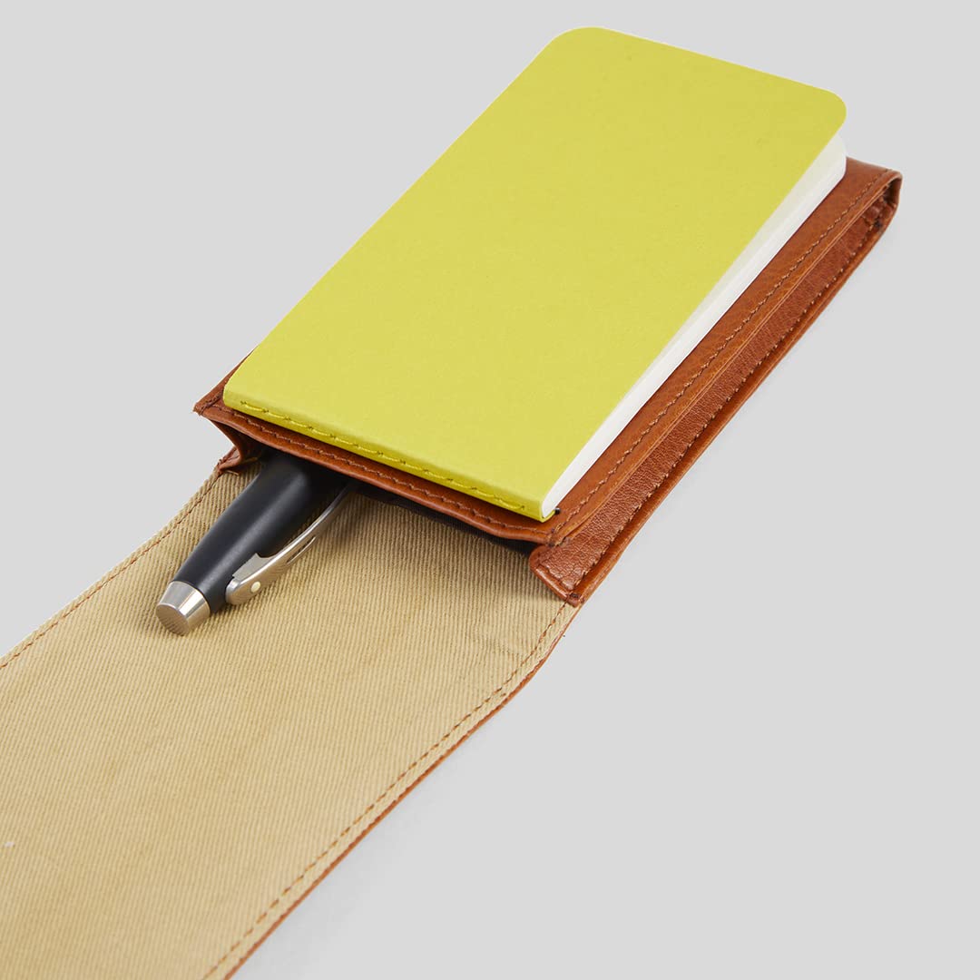 myPAPERCLIP Classic Edition Flippy Journal Nano Size Notebook | Mini Book For Gifting | Pocket Size Made Of Italian Vegan Leather | 96 Pages, Black, Pack of 1