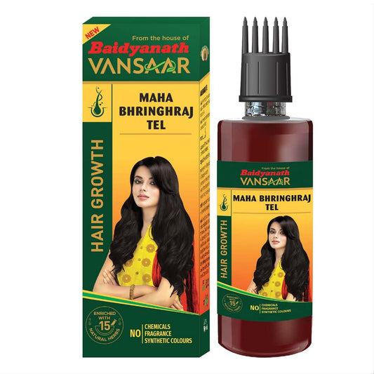 4x Baidyanath Mahabhringraj Tel (Original) - Pack of 4 - 200ml each