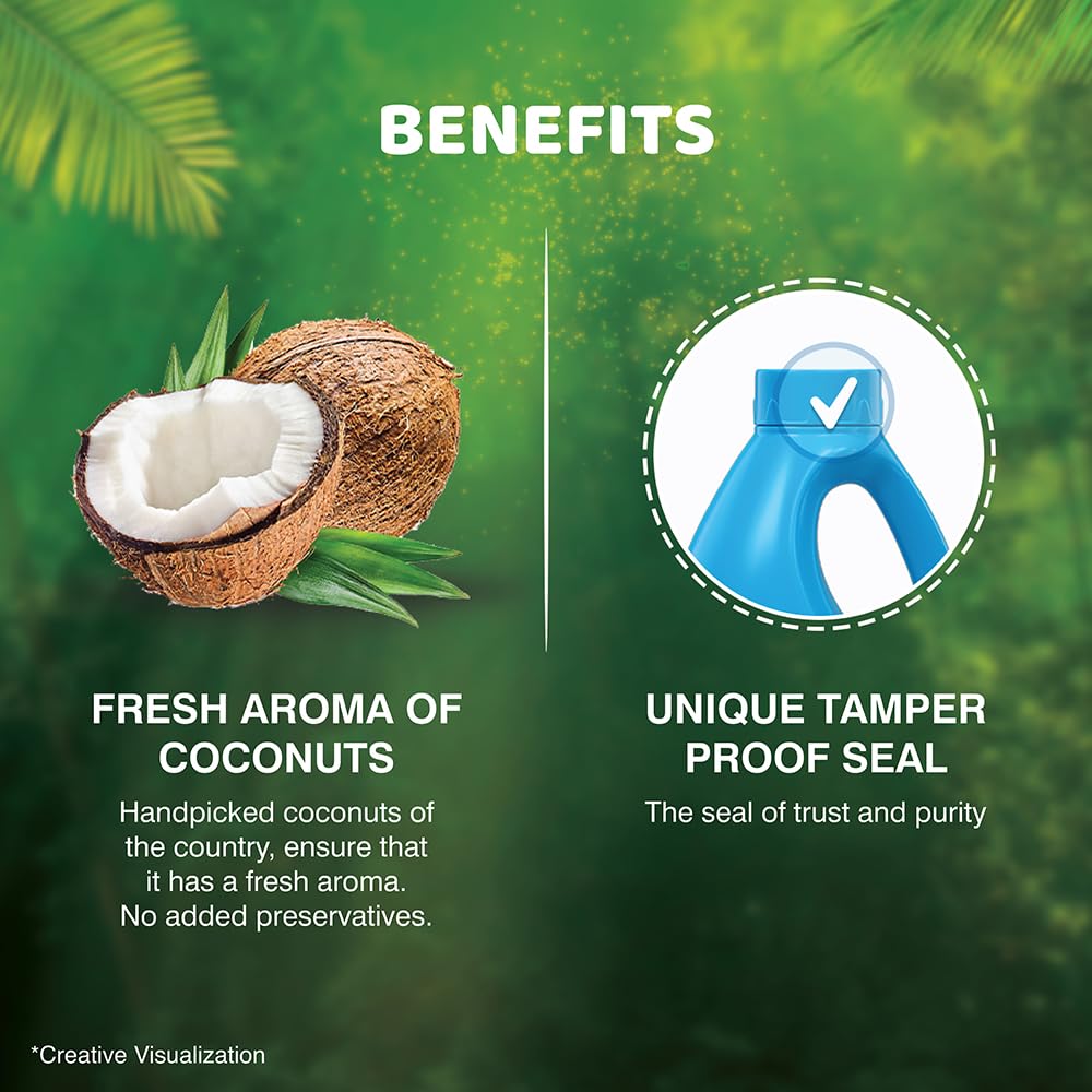 Bajaj 100% Pure Coconut Oil 1.2 Litres Jar