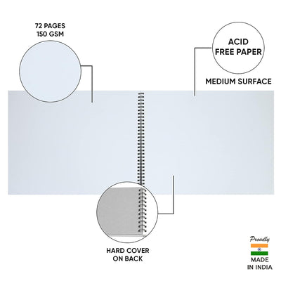 DOMS Sketch Pad Wiro - 150 GSM Paper 36 Sheets
