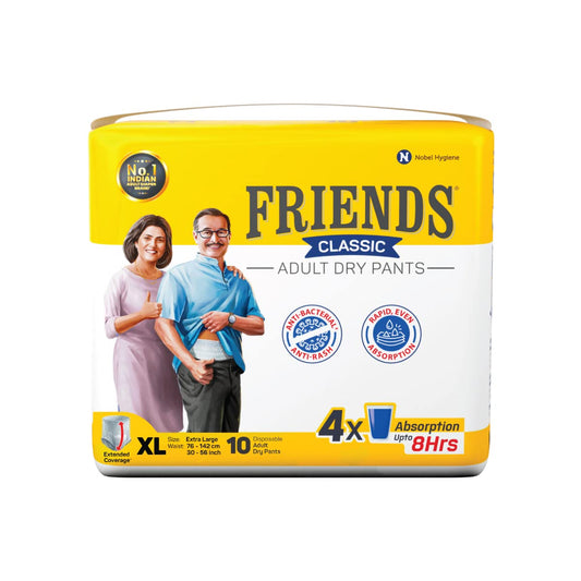 Friends Adult Diaper Pants Classic, Extra Large, 10 pcs