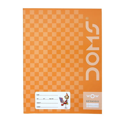Doms Brown Cover Notebook - Single Line