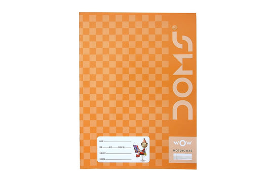 Doms Brown Cover Notebook - Single Line