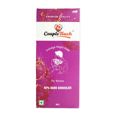 Couple Touch Luxury 45% Dark Chocolate for Uplifting Mood For Women | Romance Intimacy Bedroom Chocolate Bars | Gift For Anniversary Birthday Honeymoon Marriage Boys & Girls Friend Valentines | Vegetarian & Gluten-Free Delight