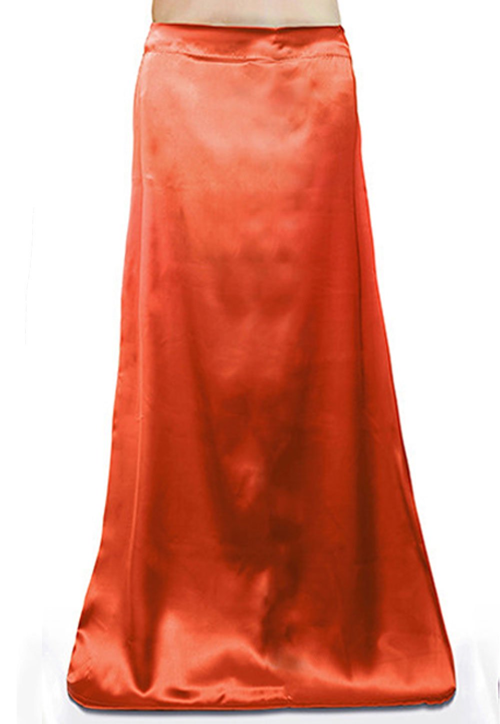 Bigfashionshop Combo Women's Silk Saree Satin Petticoat Inskirt (Orange, Black, Blue, Free Size) - Pack of 3