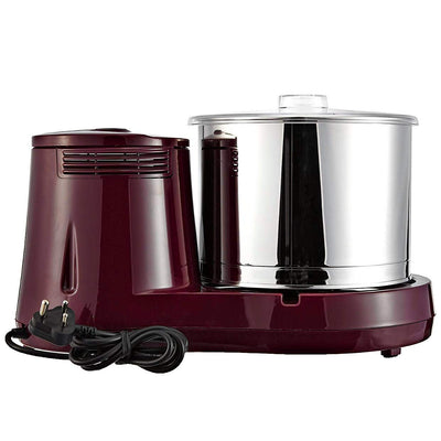 Butterfly Rhino 2 Litres Table-Top Wet Grinder | 150 Watts | Shockproof ABS Body | 4-way Grinding | Easy Clean & Maintenance | Stainless Steel Drum | 2 Years Manufacturer's Warranty | Cherry Red