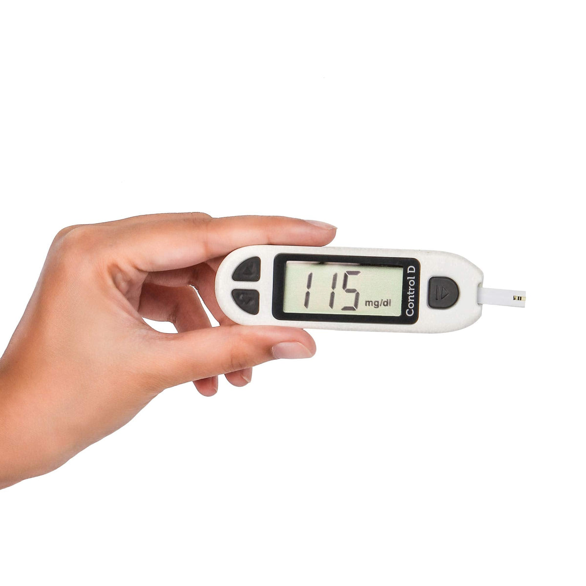Control D Blood Glucose Monitor (Pack of 25 Strips, White)
