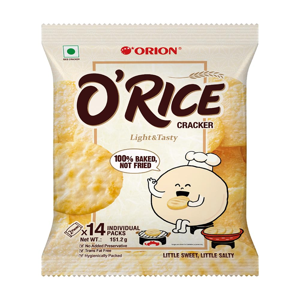 Orion O'rice cracker - Baked Korean snack 151G