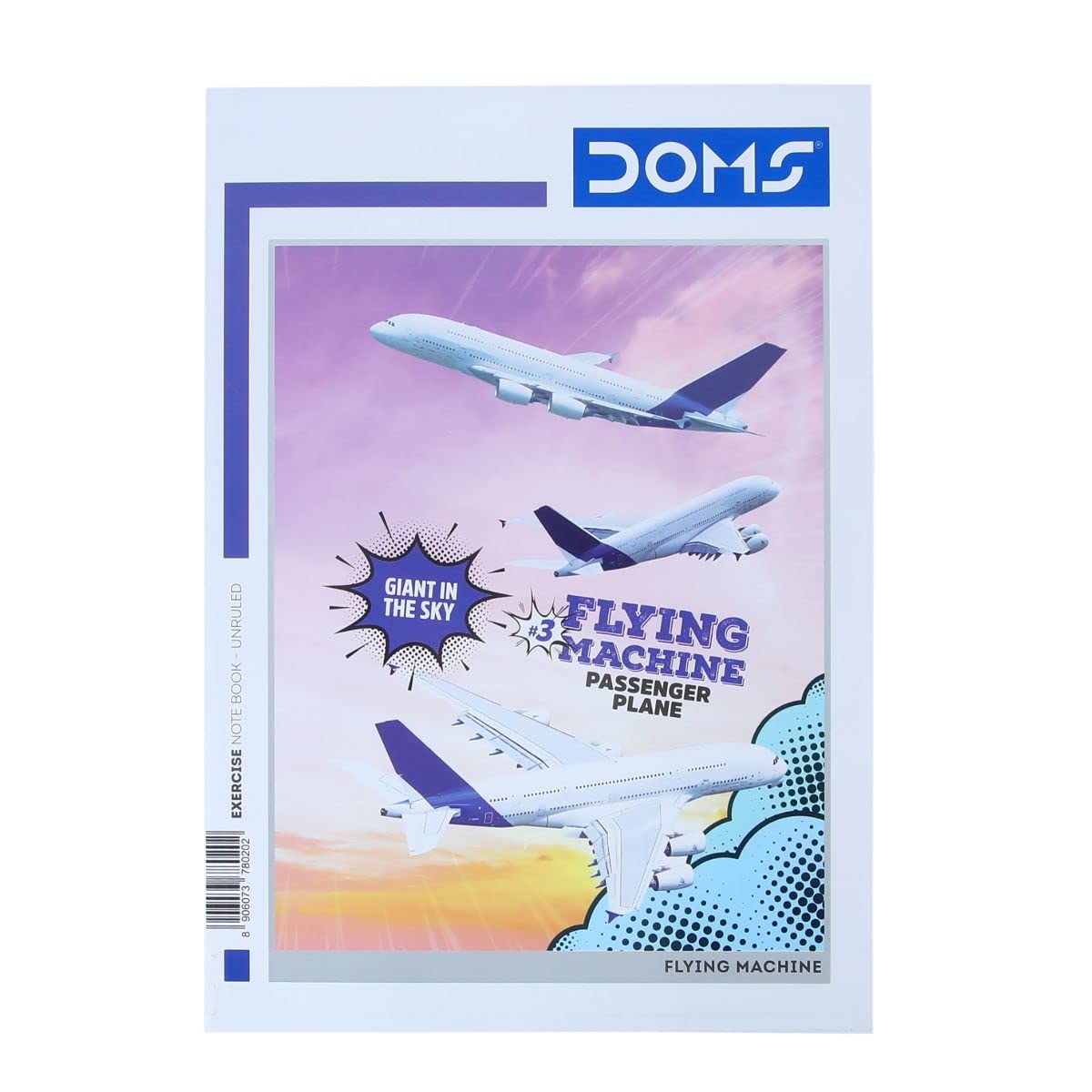 Doms Flying Machine Series Notebook - A4 - Unruled
