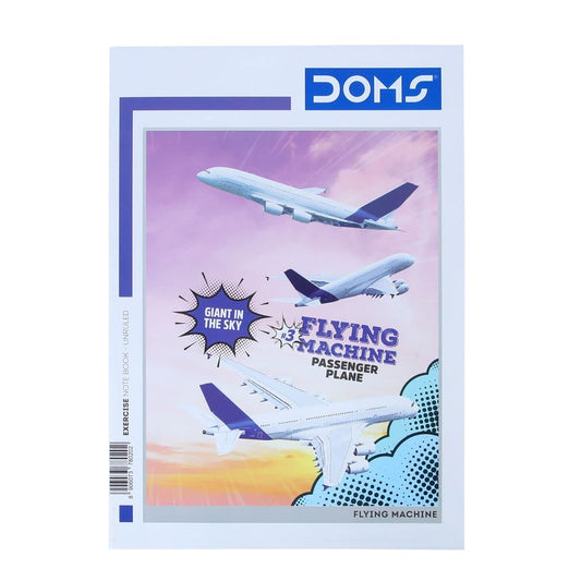 Doms Flying Machine Series Notebook - A4 - Unruled