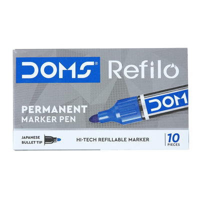 Doms Refilo Non-Toxic Hi-Tech Refillable Permanent Marker Pen