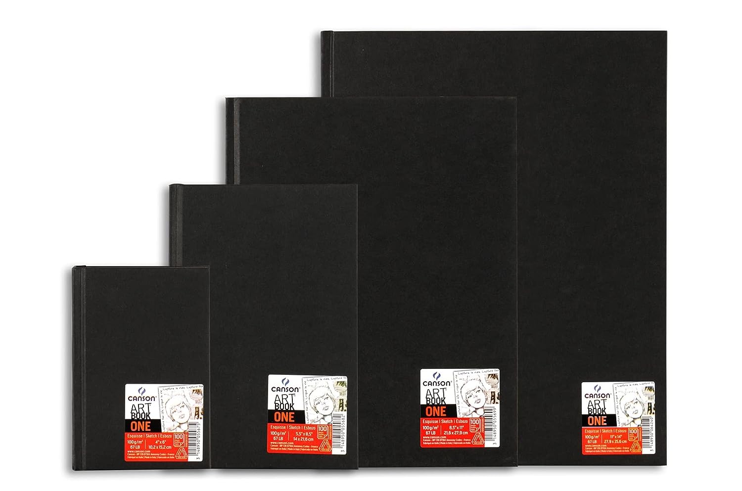 Canson One Hardbound Book, 11cm x 14cm
