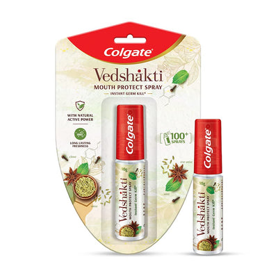 3x Colgate Vedshakti Mouth Protect Spray - Pack of 3 - (10gm each)