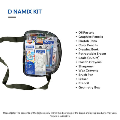 Doms D Namix Smart Kit | Stationery Kit Ideal For Gifting | Comprehensive Combination Smart Kit For Your Creative Need | Contain 15 Essentials Items | Pack of 1