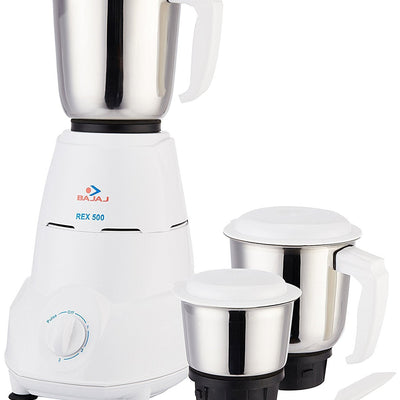 Bajaj Majesty DX 1000W Mixer Grinder and Dry Iron - White