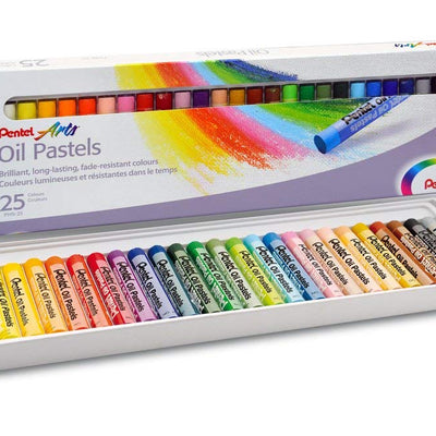 Pentel PHN25 Water Proof Oil Pastel - Multicolour Set of 25