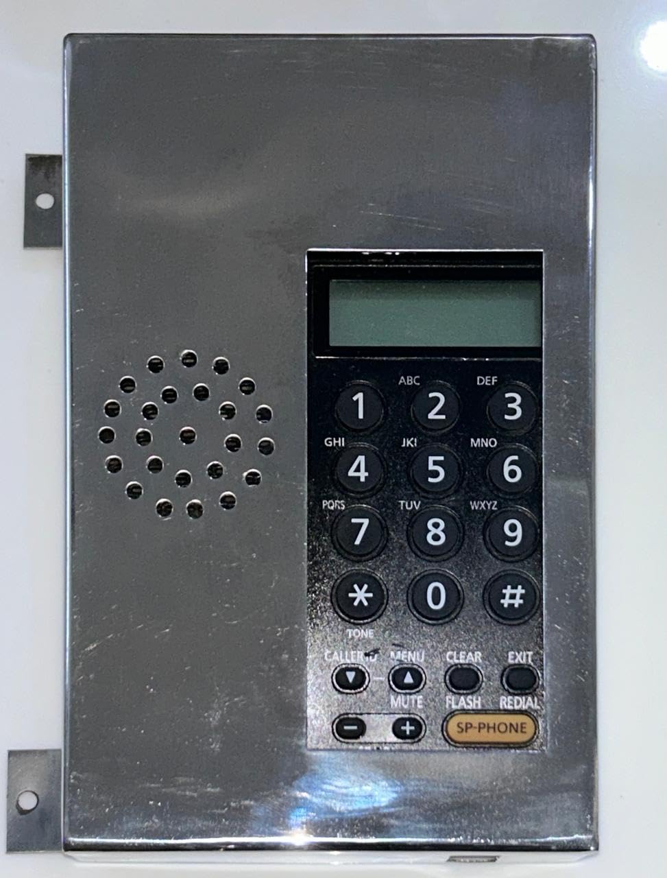 Dee Vee Lift Phone | with Speaker in Steeliness Steel Frame Easy-to-Use Keypad Enhanced Sound Quality Black