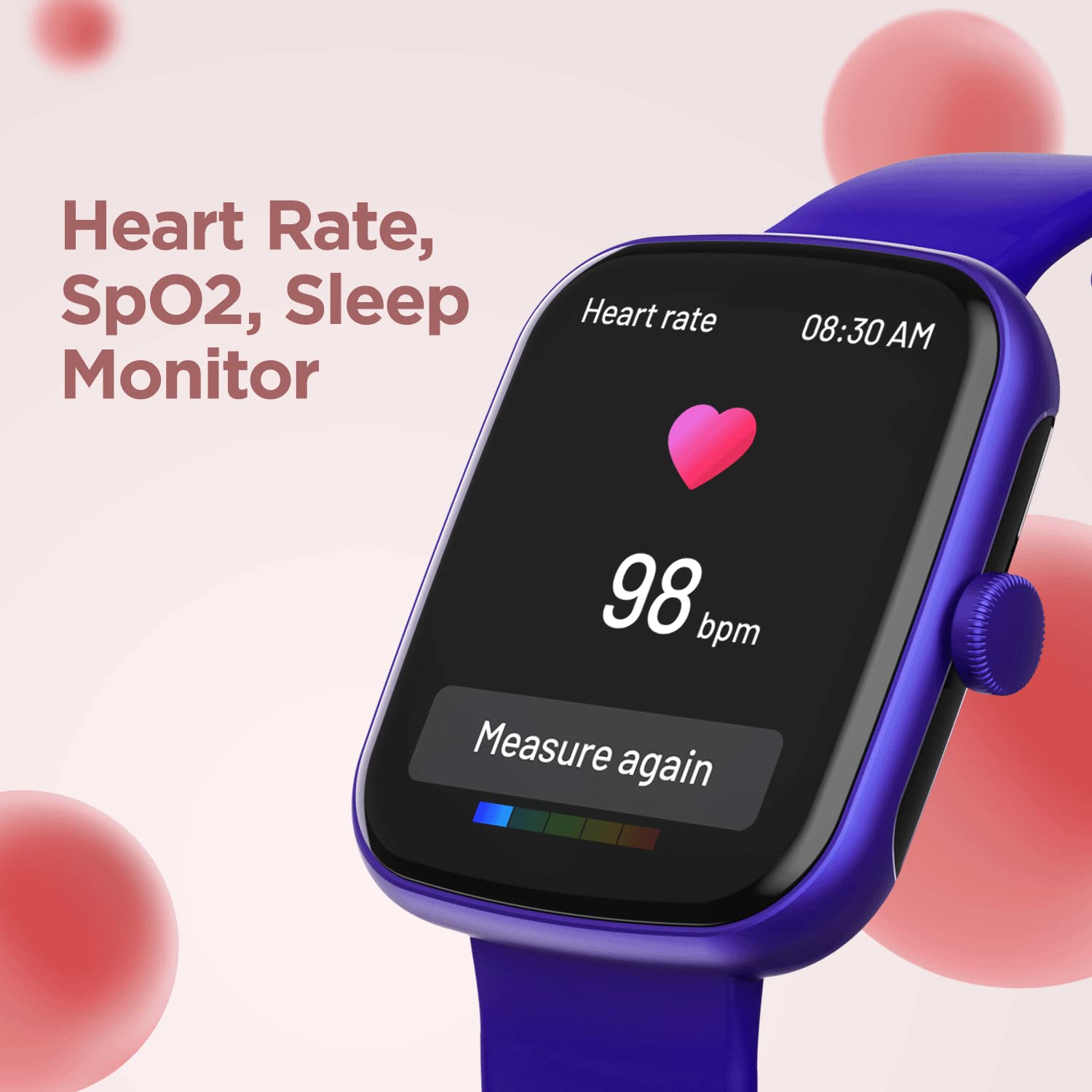 boAt Wave Style Smart Watch with 1.69" Square HD Display, DIY Watch Face Studio, Coins,HR & SpO2 Monitoring,7 Days Battery Life, Crest App Health Ecosystem, Multiple Sports Modes(Deep Blue)