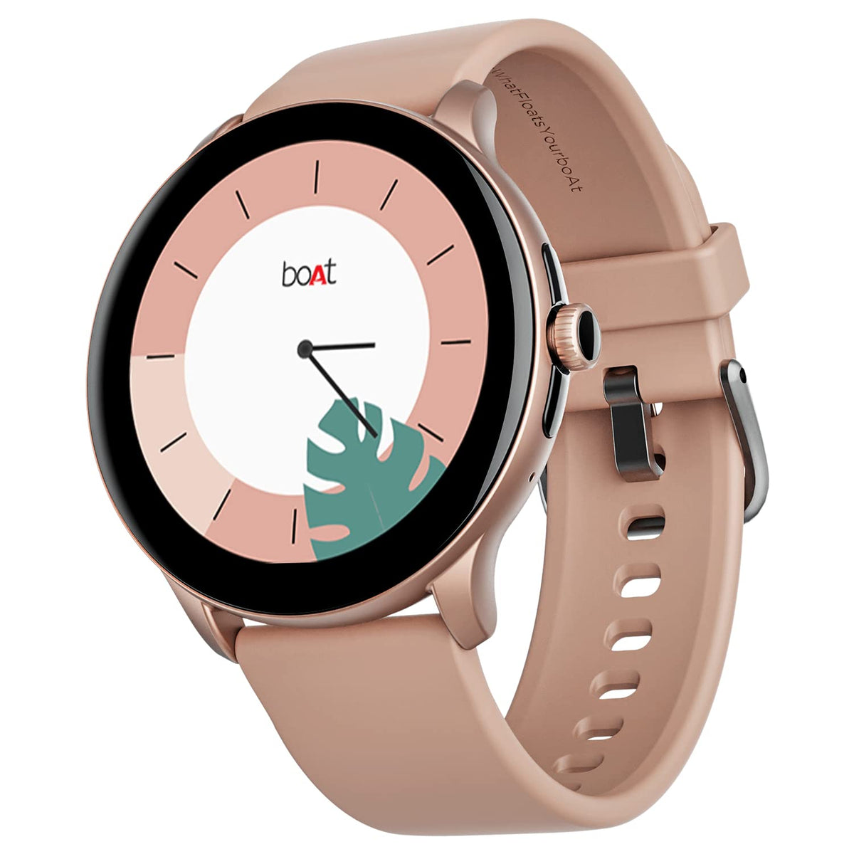 boAt Lunar Call Pro Smart Watch with 1.39 AMOLED Display, BT Calling,DIY Watch Face Studio, Coins, SensAI(Cricket Analysis),Apollo 3 Blue Plus Processor,Ambient Light Sensor(Cherry Blossom)