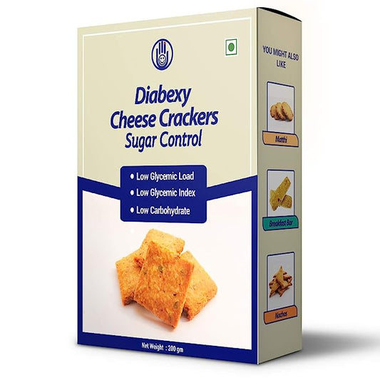 Diabexy Diabetic Food Products Sugar Free Cheese Crackers - 200g