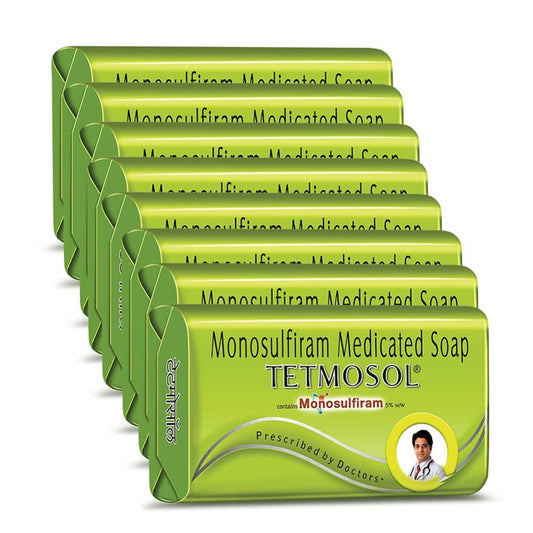 8x Tetmosol - Bar of 100gm Soap - Pack of 8