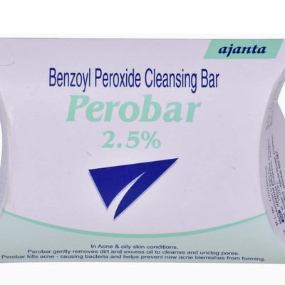4x Perobar 2.5% Benzoyl Peroxide Cleansing Bar - 75g