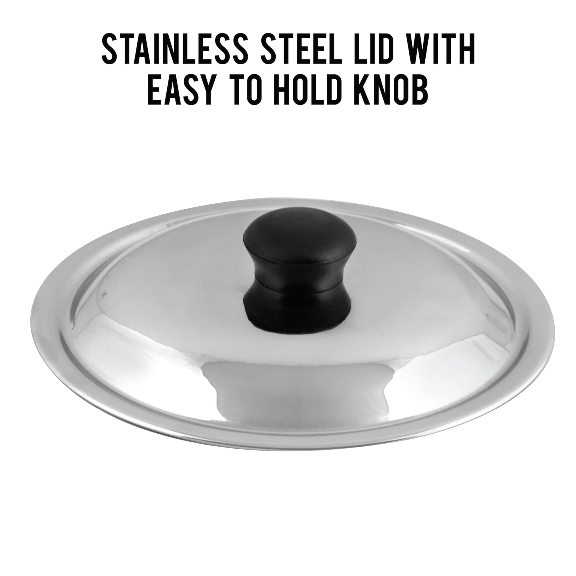 CELLO Black Platina Non-Stick Deep Appachatty with Lid 20 cm | Scratch Resistant | Gas Stovetop Compatible | Comfortable Grip | Black