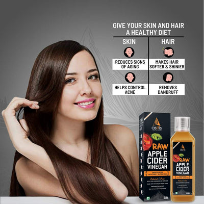 AS-IT-IS Nutrition Raw Apple Cider Vinegar with Mother 500ml- Undiluted & Unfiltered