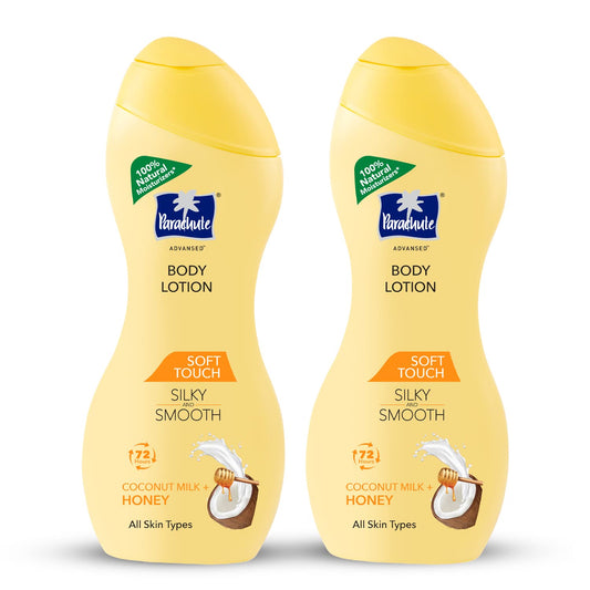 4x Parachute Advansed Soft Touch Body Lotion for Women & Men, All Skin types, (Pack of 4)- 250ml each