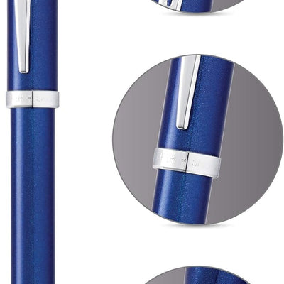 Sheaffer Gift 100 Glossy Blue Ballpoint Pen with Chrome Trim | Signature Ball Pen