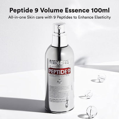 Medi-Peel Peptide 9 Volume Essence 100ml | Anti Wrinkles Collagen Formula | Bubble Essence | Instant Hydration | Hydrating Serum | Moisturizing Serum | Face Moisturizer | Volume Essence