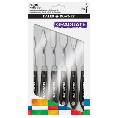 Daler-Rowney Graduate Palette Knife Zip Case Set (6Pcs)